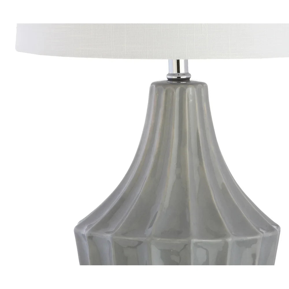 Thatcher 24.5" Ceramic LED Table Lamp, Navy