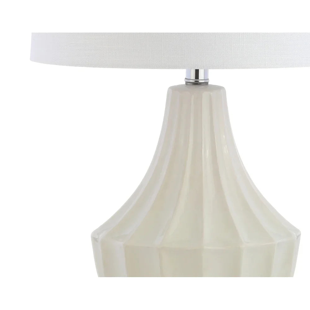 Thatcher 24.5" Ceramic LED Table Lamp, Navy