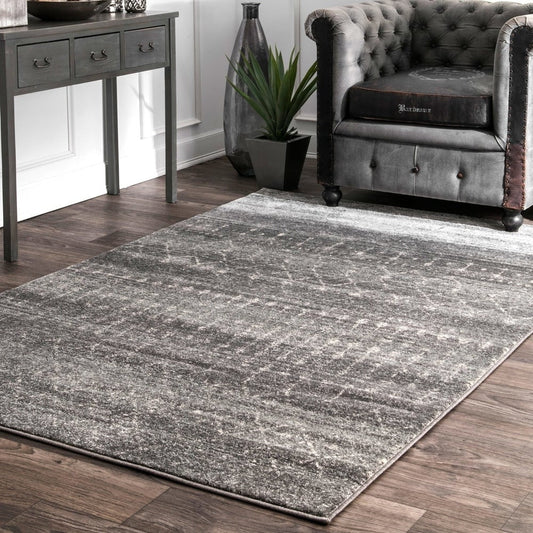 Trellis Dark Gray Soft Area Rugs