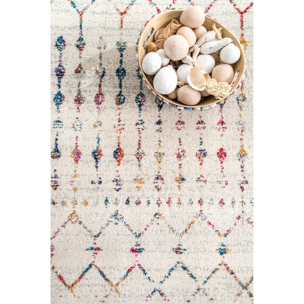 Trellis Light Multi Soft Area Rugs