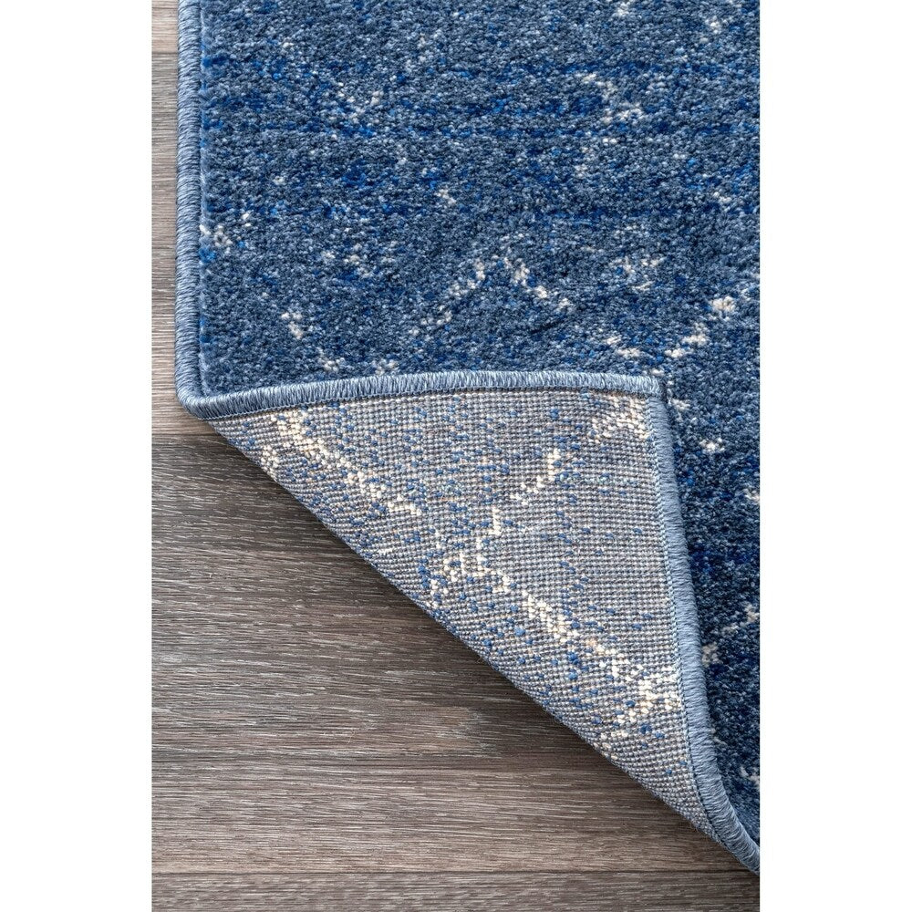 Trellis Dark Blue Soft Area Rugs