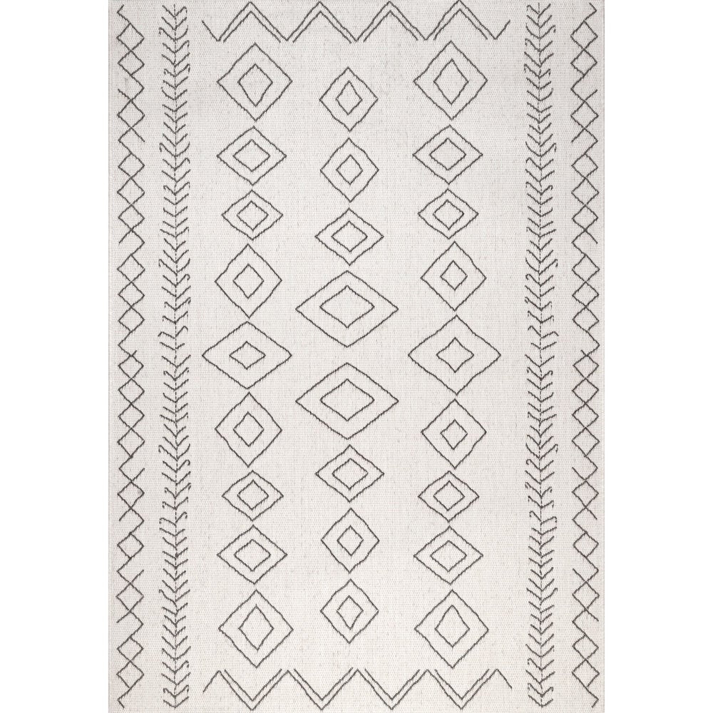 Moroccan Tribal Accent Indoor/Outdoor Area Rugs - Durable/Easy Maintenance