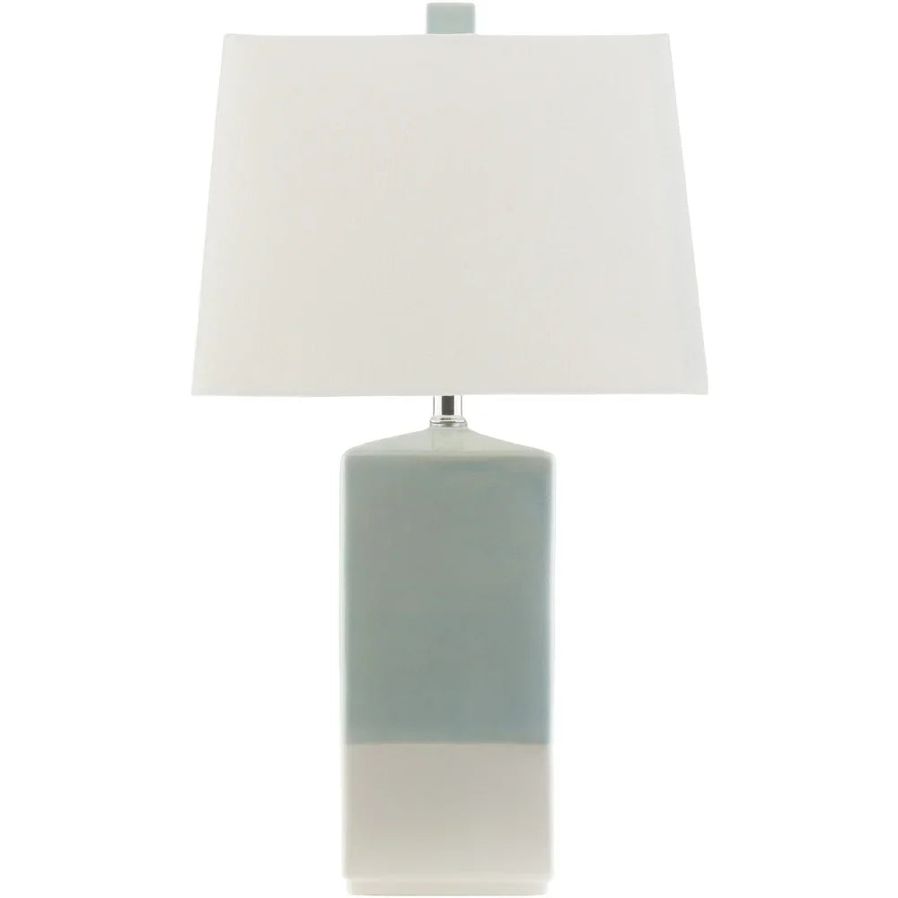 The Curated Nomad Paso Rustic Table Lamp with Glazed Ceramic Base