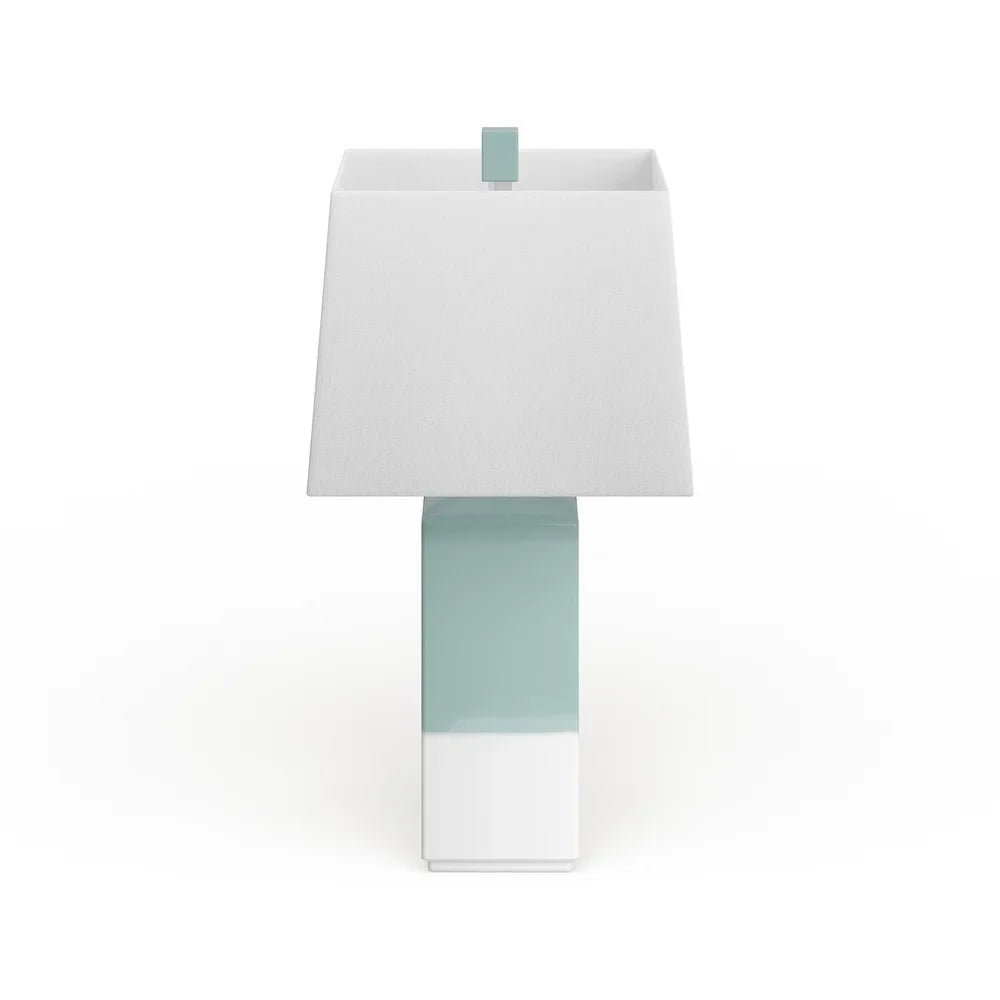 The Curated Nomad Paso Rustic Table Lamp with Glazed Ceramic Base