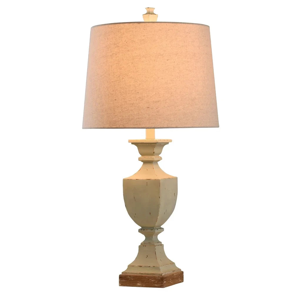 The Gray Barn Willowsun Distressed Blue Urn Style Table Lamp