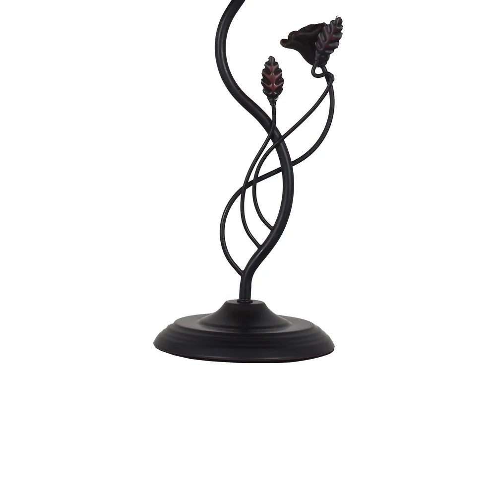 Tiffany-Style Victorian Design 2-light Oil Rubbed Bronze Table Lamp