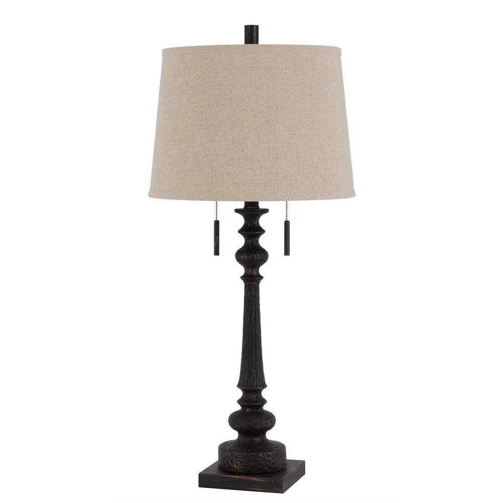 Torrington Rustic Iron Resin Table Lamp