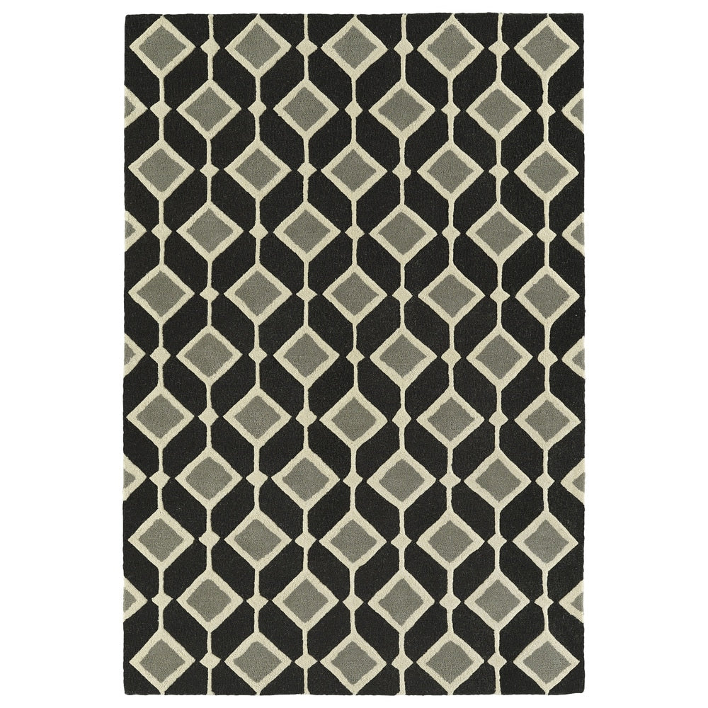 SPACES COLLECTION Black Soft Area Rug