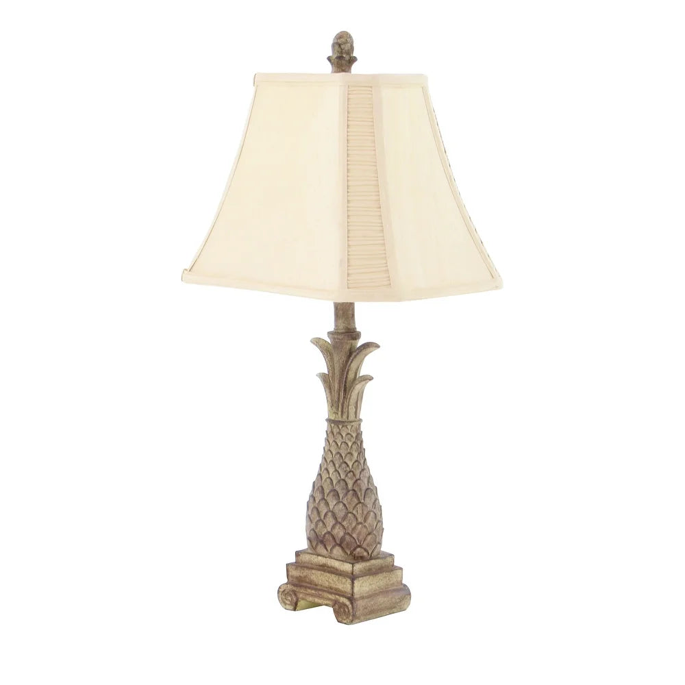 Tropical Pineapple Accent Table Lamp - Set of 2 - 28 inches