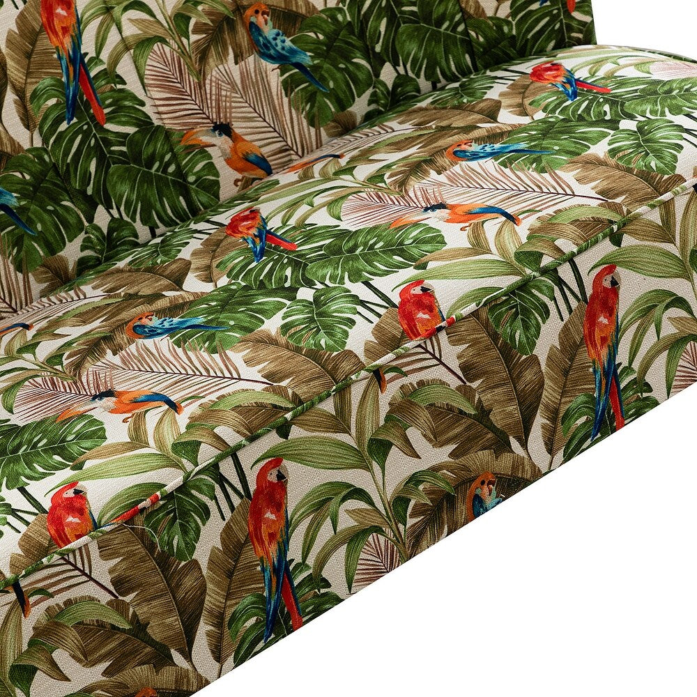 Udine 47 "in Contemporary Polyester Loveseat with Metal Legs