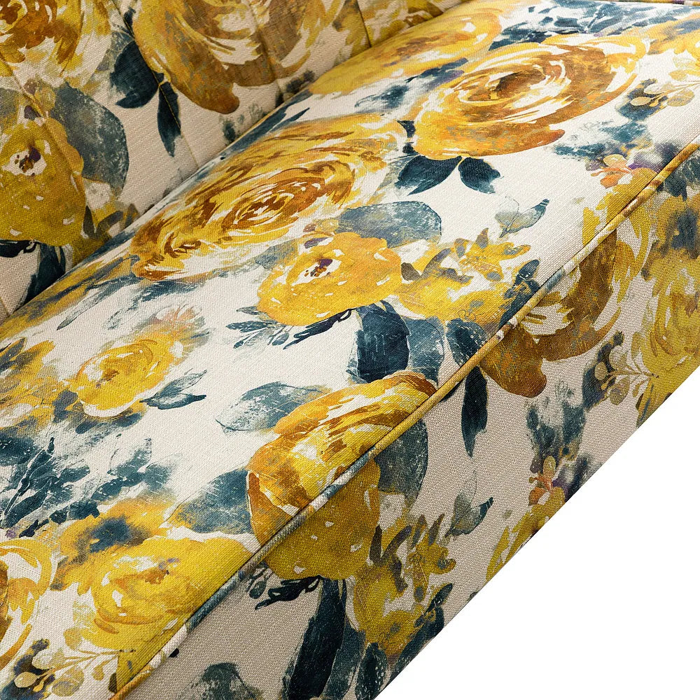 Udine 47 "in Contemporary Polyester Loveseat with Metal Legs