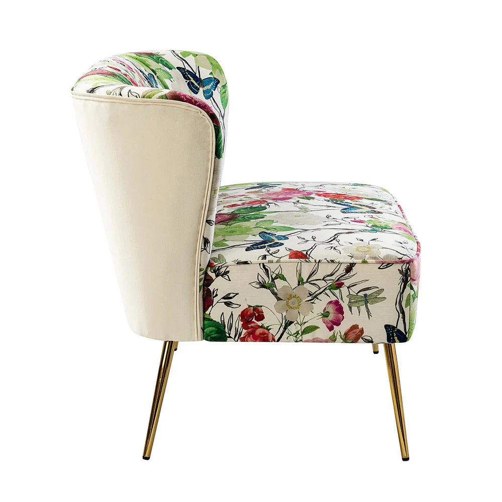 Udine 47 "in Contemporary Polyester Loveseat with Metal Legs