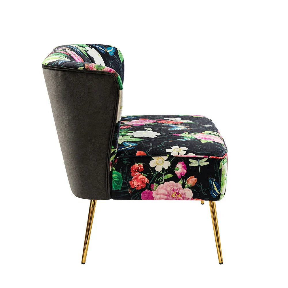 Udine 47 "in Contemporary Polyester Loveseat with Metal Legs