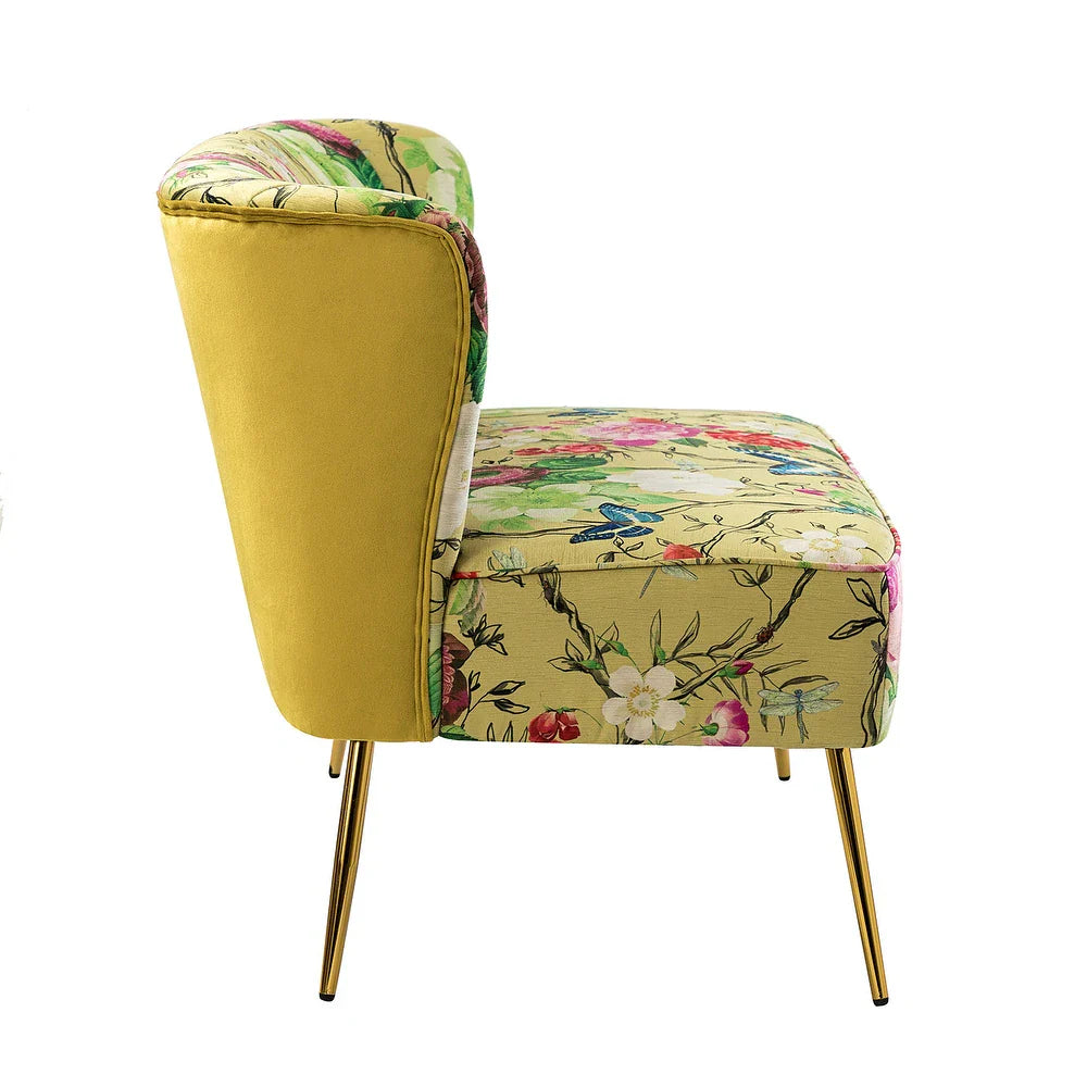 Udine 47 "in Contemporary Polyester Loveseat with Metal Legs