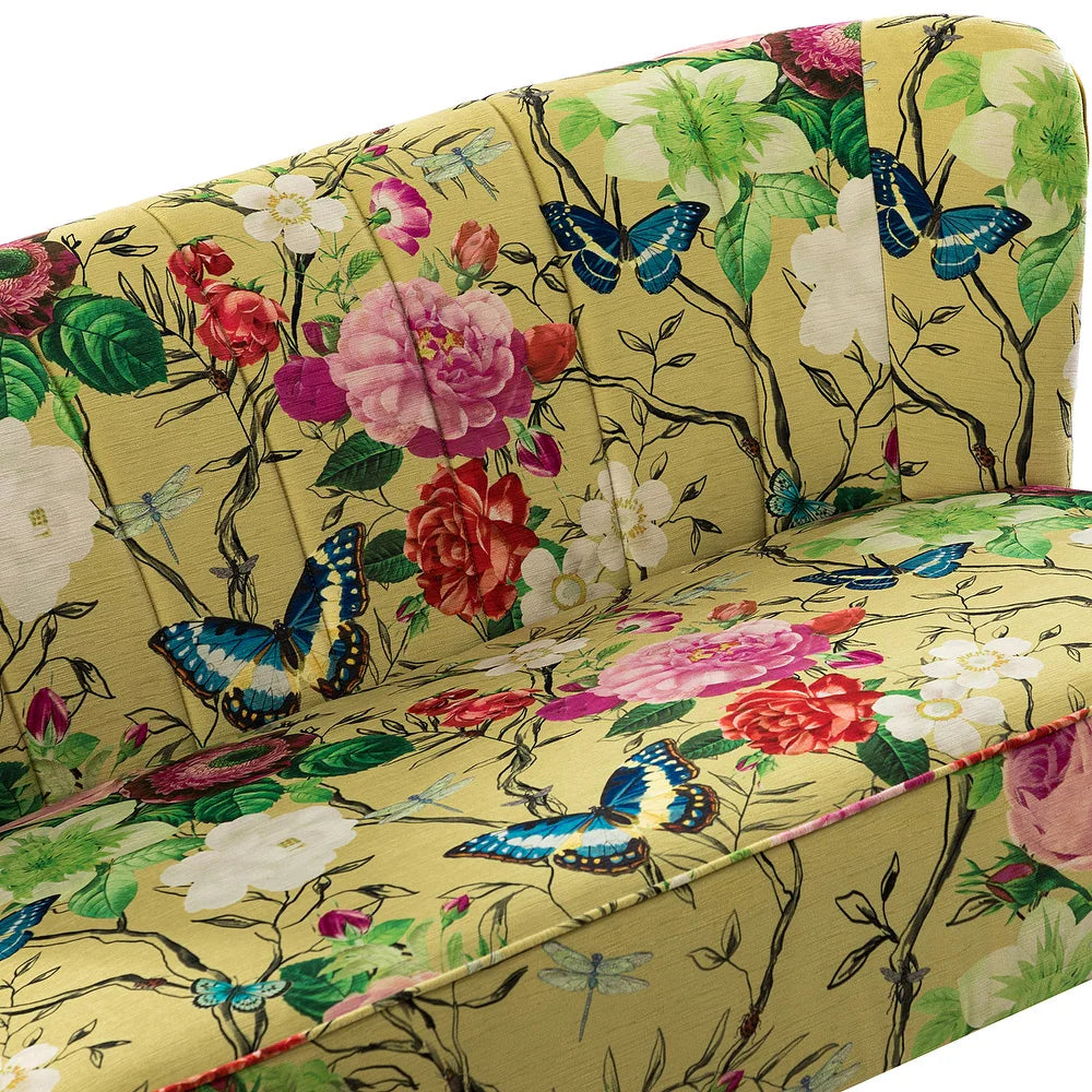 Udine 47 "in Contemporary Polyester Loveseat with Metal Legs