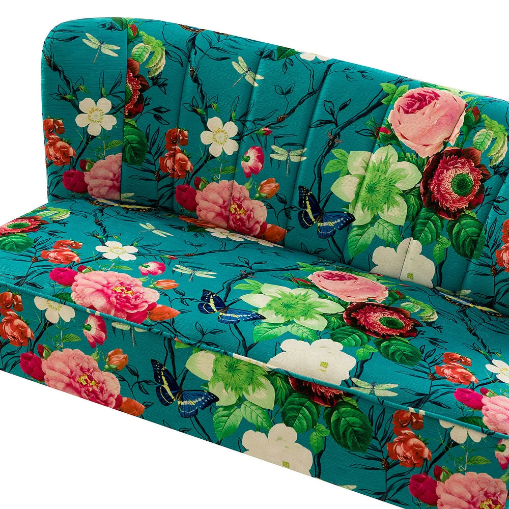 Udine 47 "in Contemporary Polyester Loveseat with Metal Legs