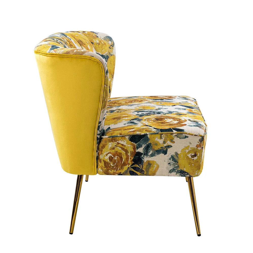 Udine 47 "in Contemporary Polyester Loveseat with Metal Legs