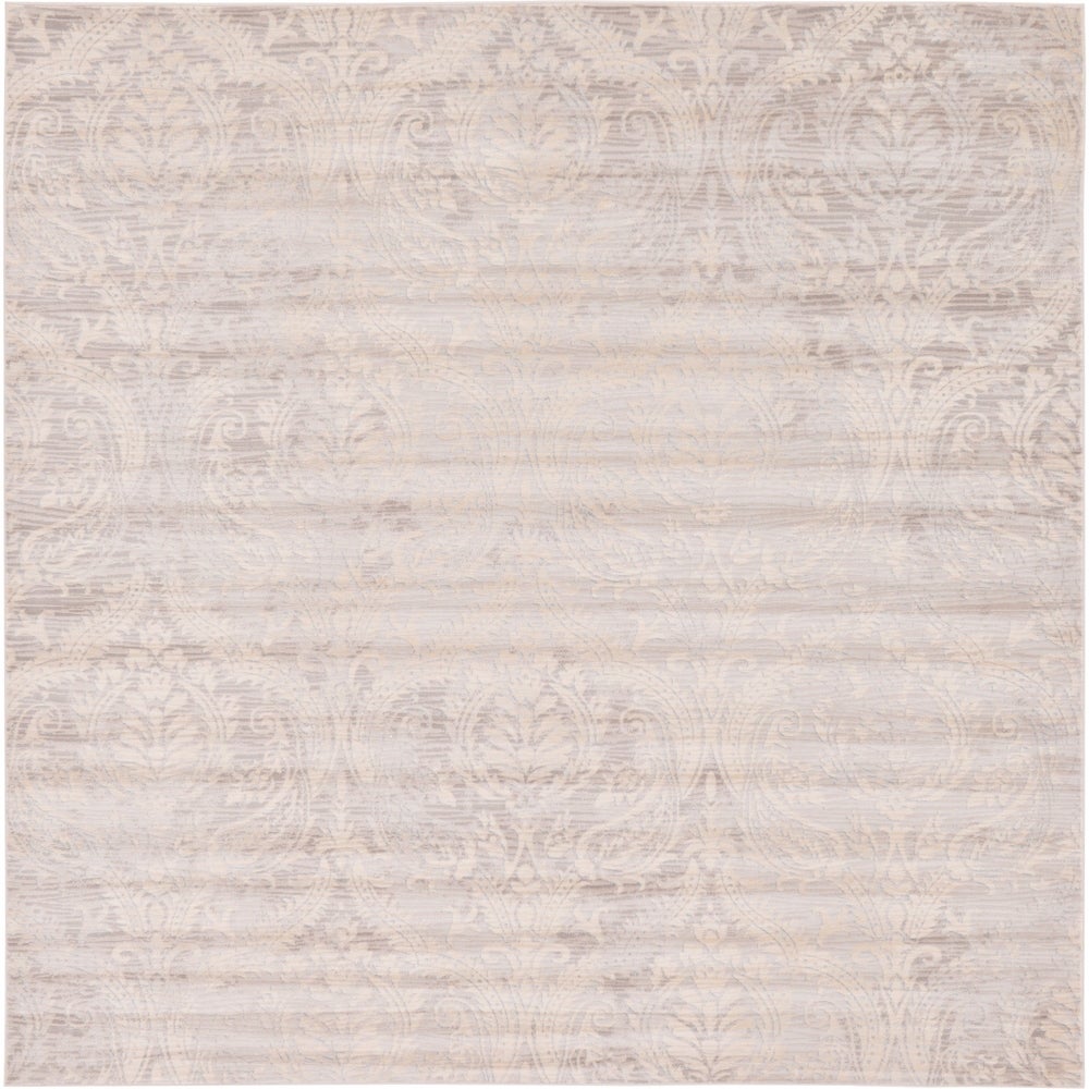 Abstract Pattern Muted Grey Soft Area Rug