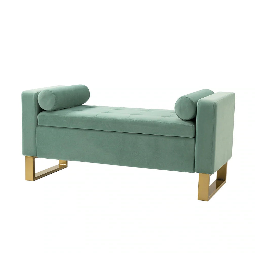 Aurora Upholstered Bench with Storage Space by 14 Karat Home