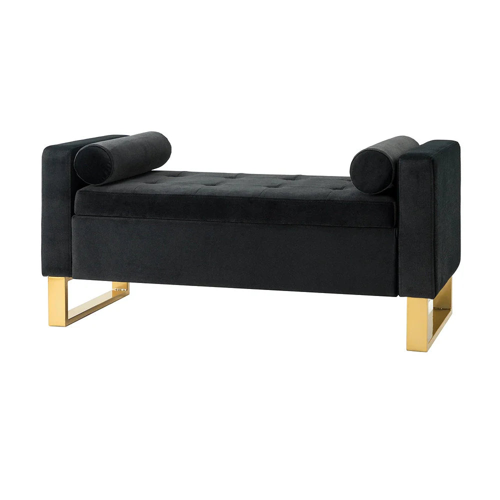 Aurora Upholstered Bench with Storage Space by 14 Karat Home