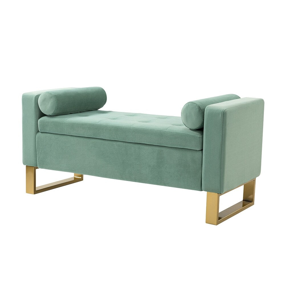 Aurora Upholstered Bench with Storage Space by 14 Karat Home