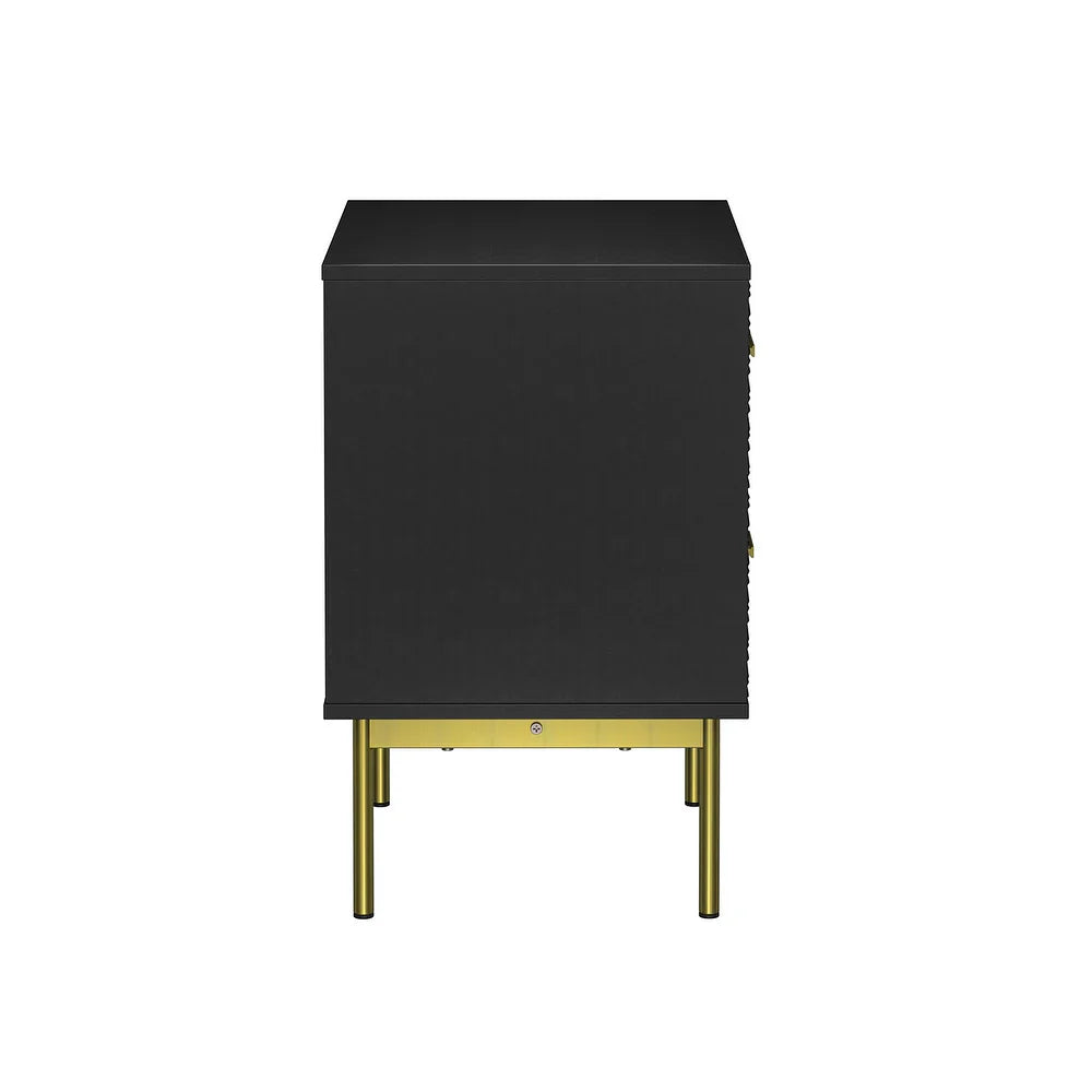 Valentino 2 Drawer Manufactured Wood Nightstand