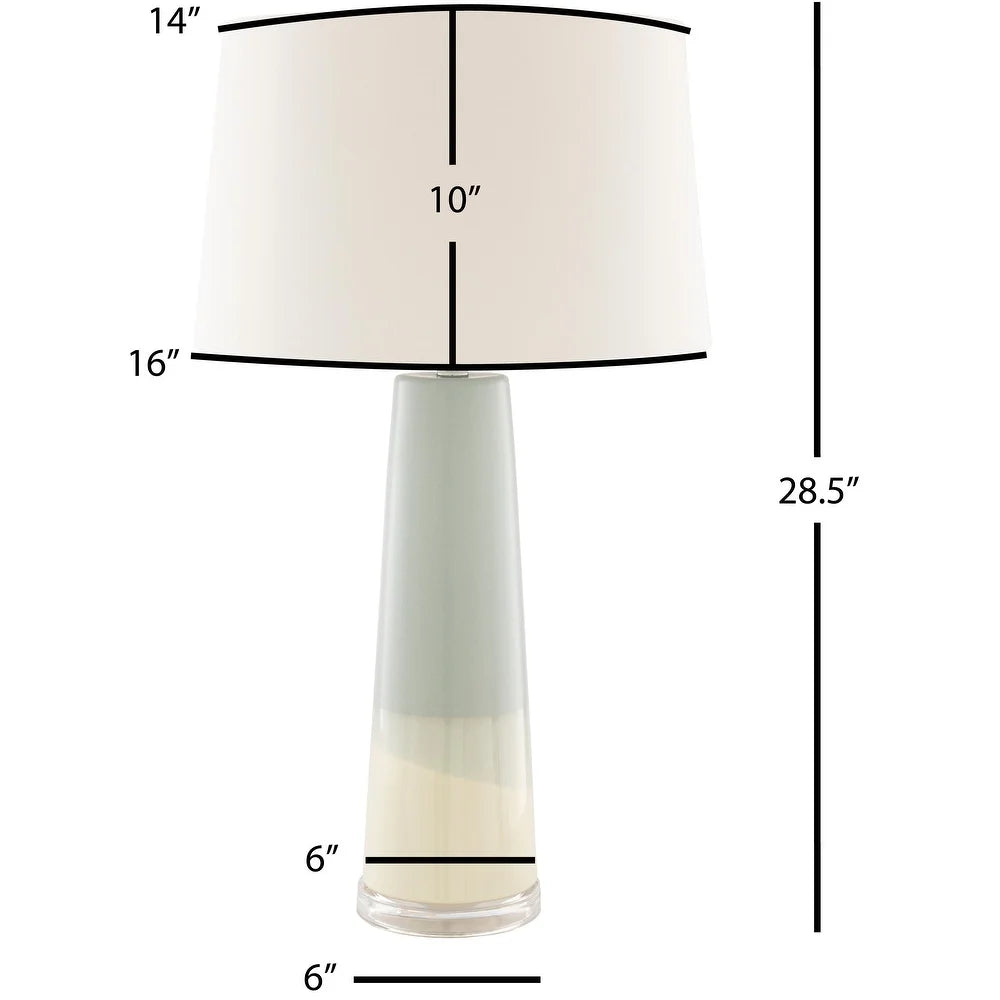 Varina Pale Blue Ceramic 28.5-inch Table Lamp