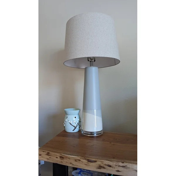 Varina Pale Blue Ceramic 28.5-inch Table Lamp