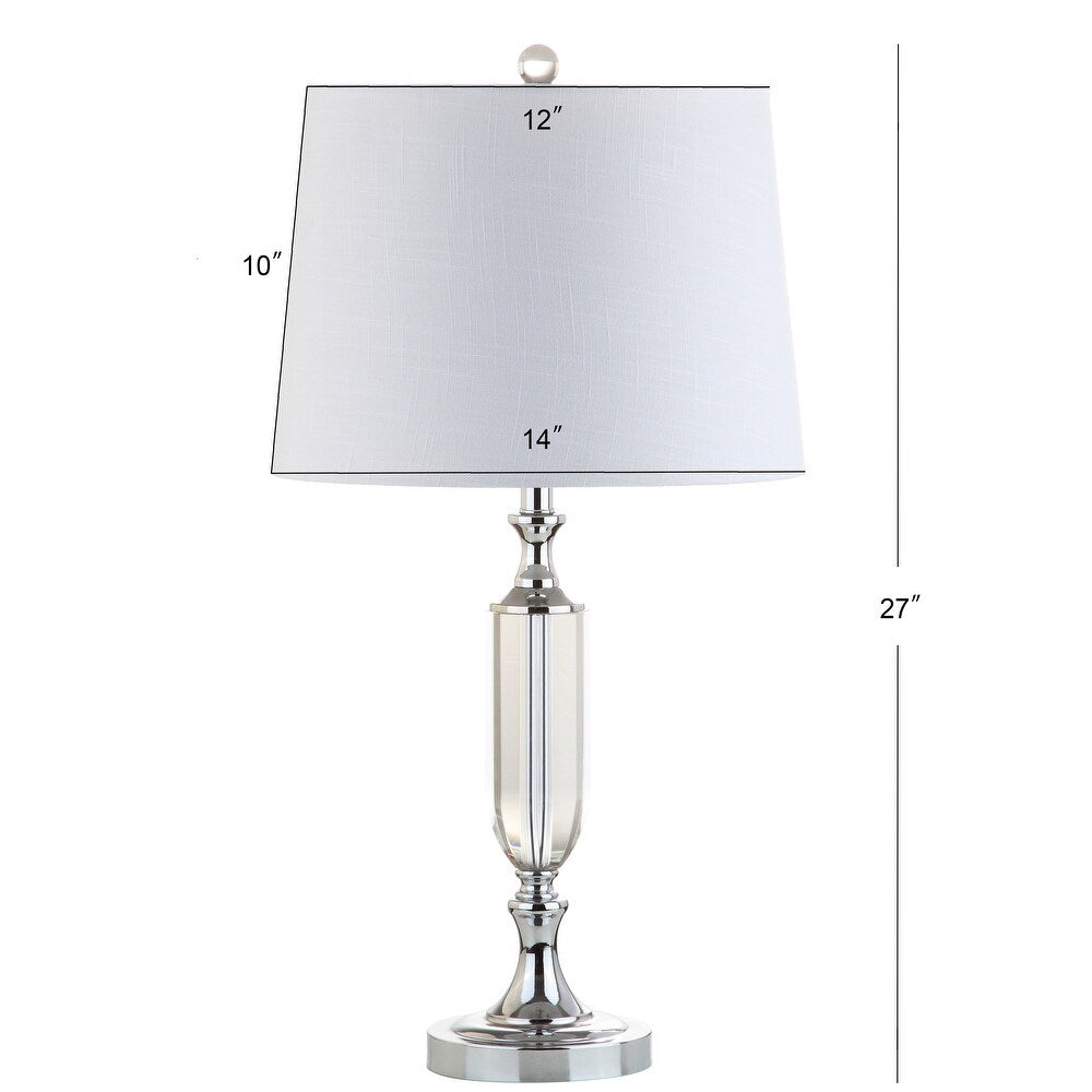 Victoria 27" Crystal LED Table Lamp, Clear