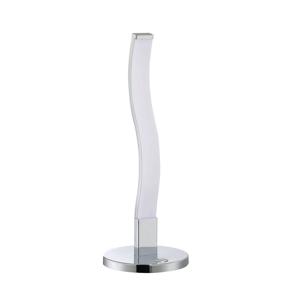 Wave Series Chrome Aluminum Table Lamp