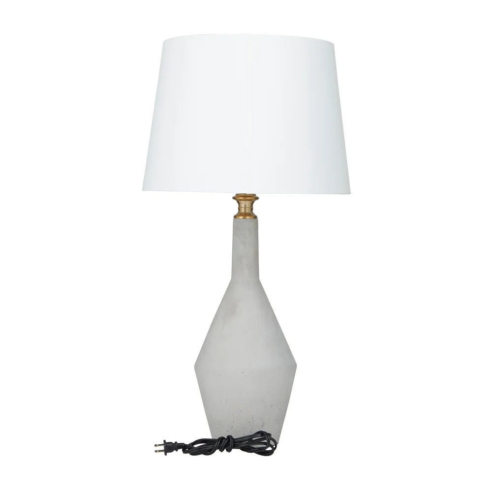 White Cement Modern Accent Lamp - 16 x 16 x 30