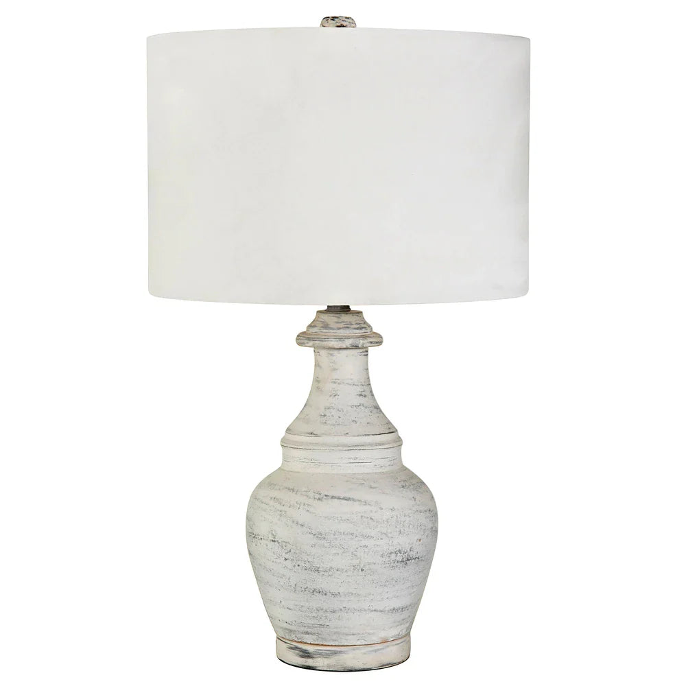 FirsTime & Co. White Jameson Terracotta Table Lamp, Terracotta