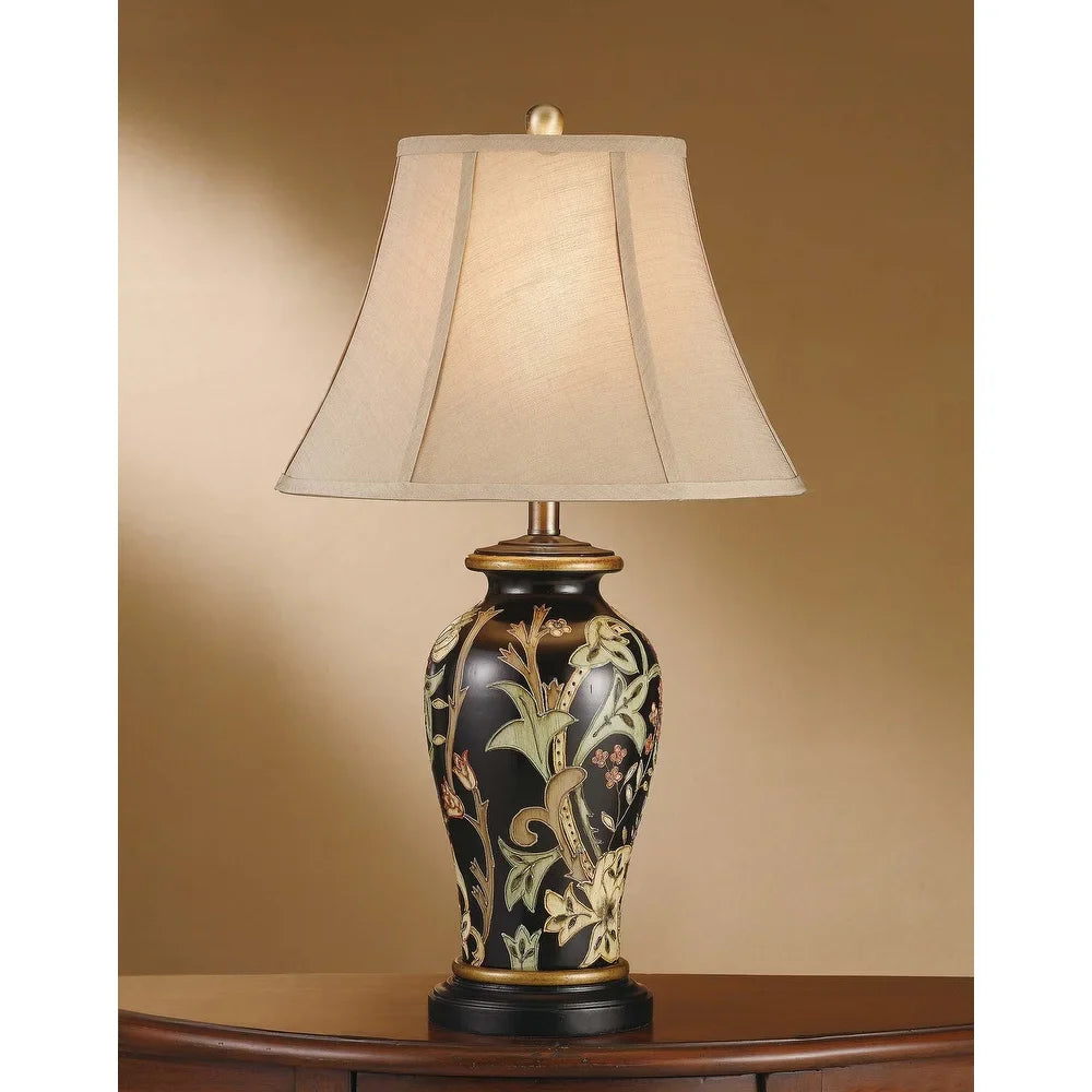 Windham Black & Green 29.25"H Table Lamp - 17x17x29"