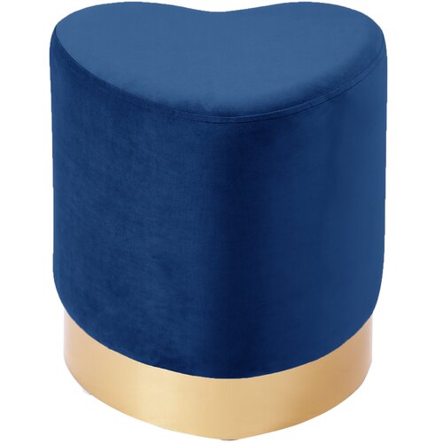 Heart Shape Velvet Pouf