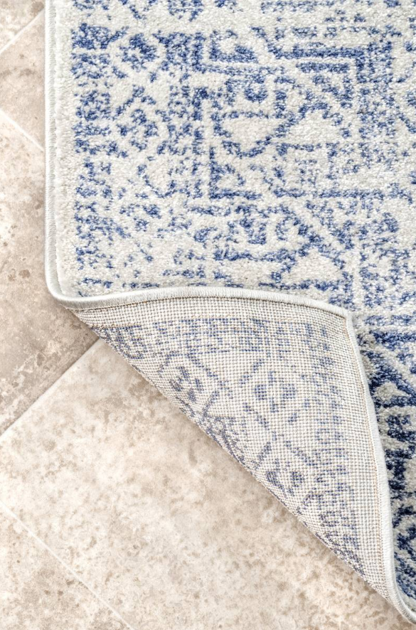 Light Blue Bohemian Pattern Soft Area Rugs