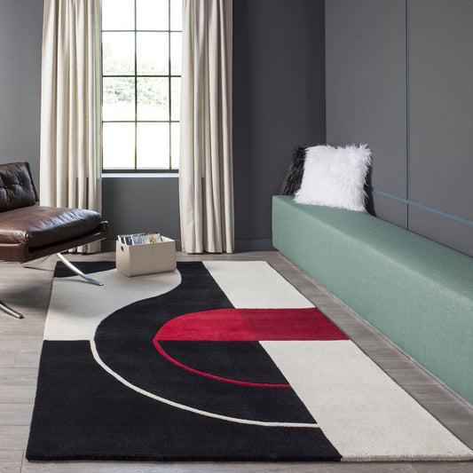 Delhi Hand Tufted Wool Contemporary Geometric Soft Area Rug
