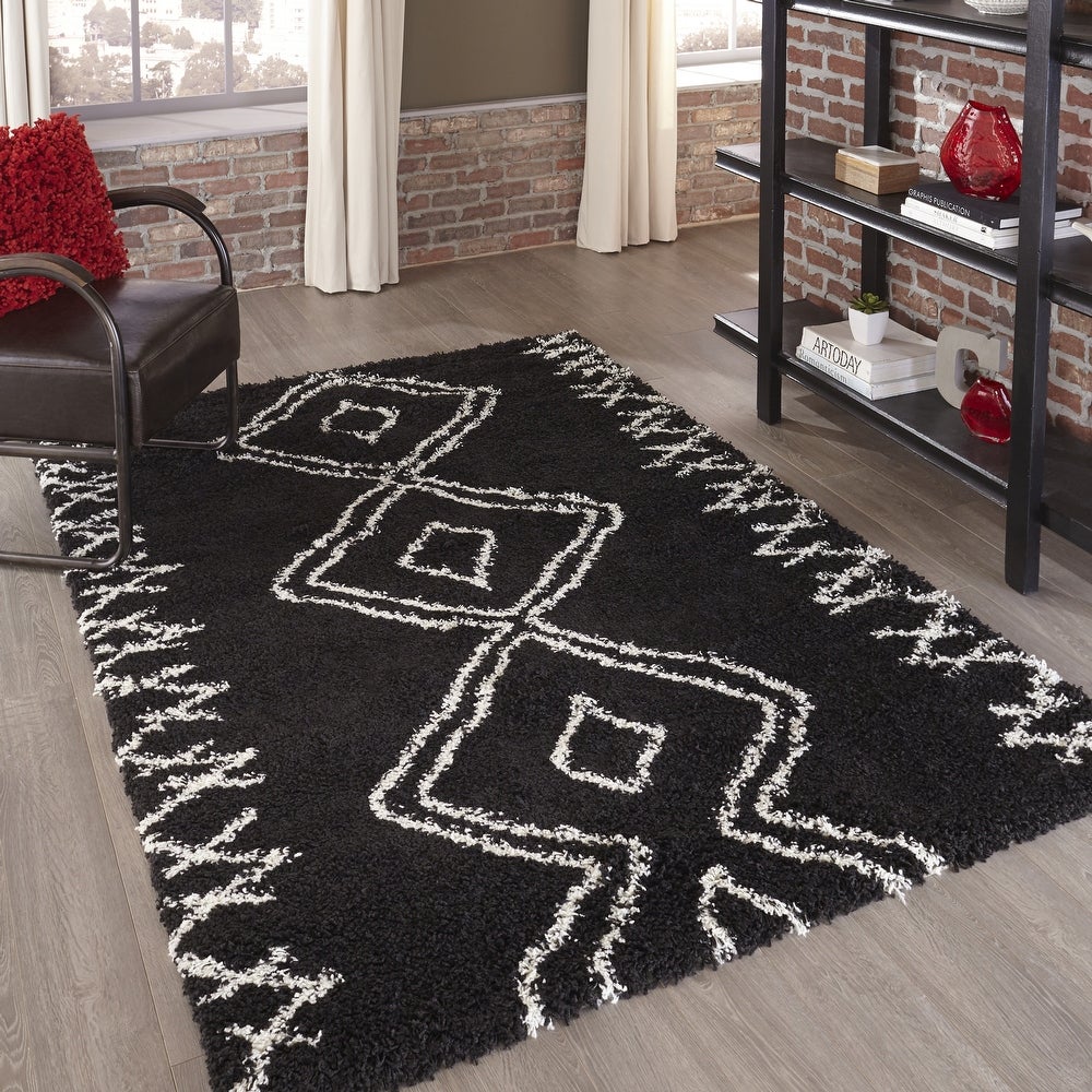Maya Contemporary Geometric Soft Area Rug