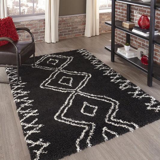 Maya Contemporary Geometric Soft Area Rug
