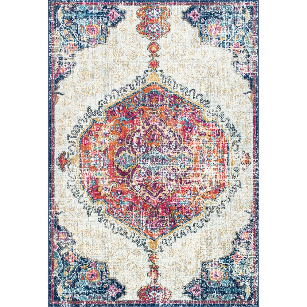 Multi-color Medallion Soft Area Rug