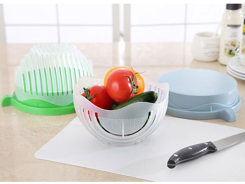 Fruit Vegetable Salad Chopper Cutter Bowl