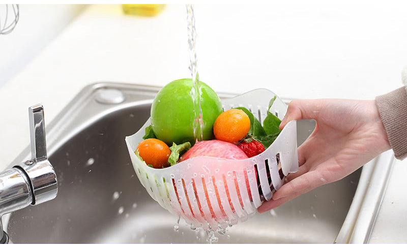 Fruit Vegetable Salad Chopper Cutter Bowl
