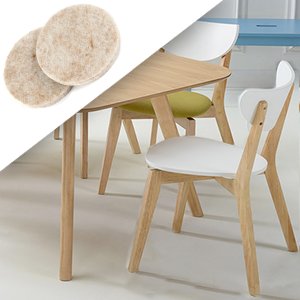 Furniture Felt Pads For Hardwood & Laminate Flooring Protection - 133 pcs various sizes